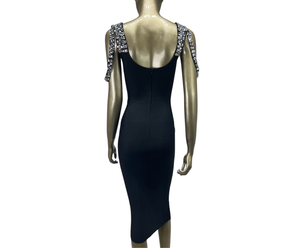 Beaded Strap Bandage Dress