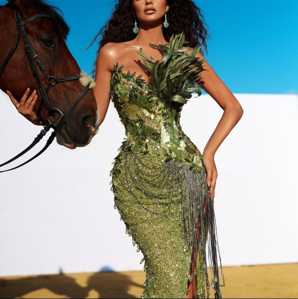 Feathered-Gown