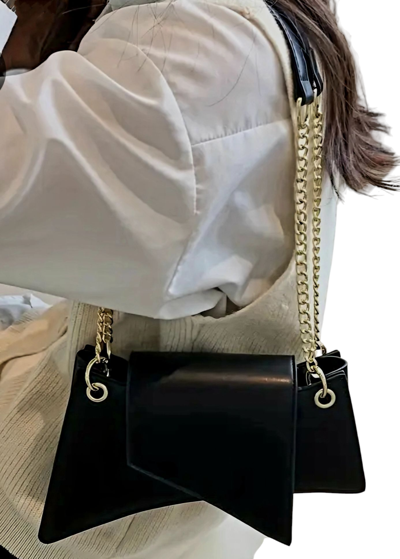 Synthetic Leather Shoulder Bag