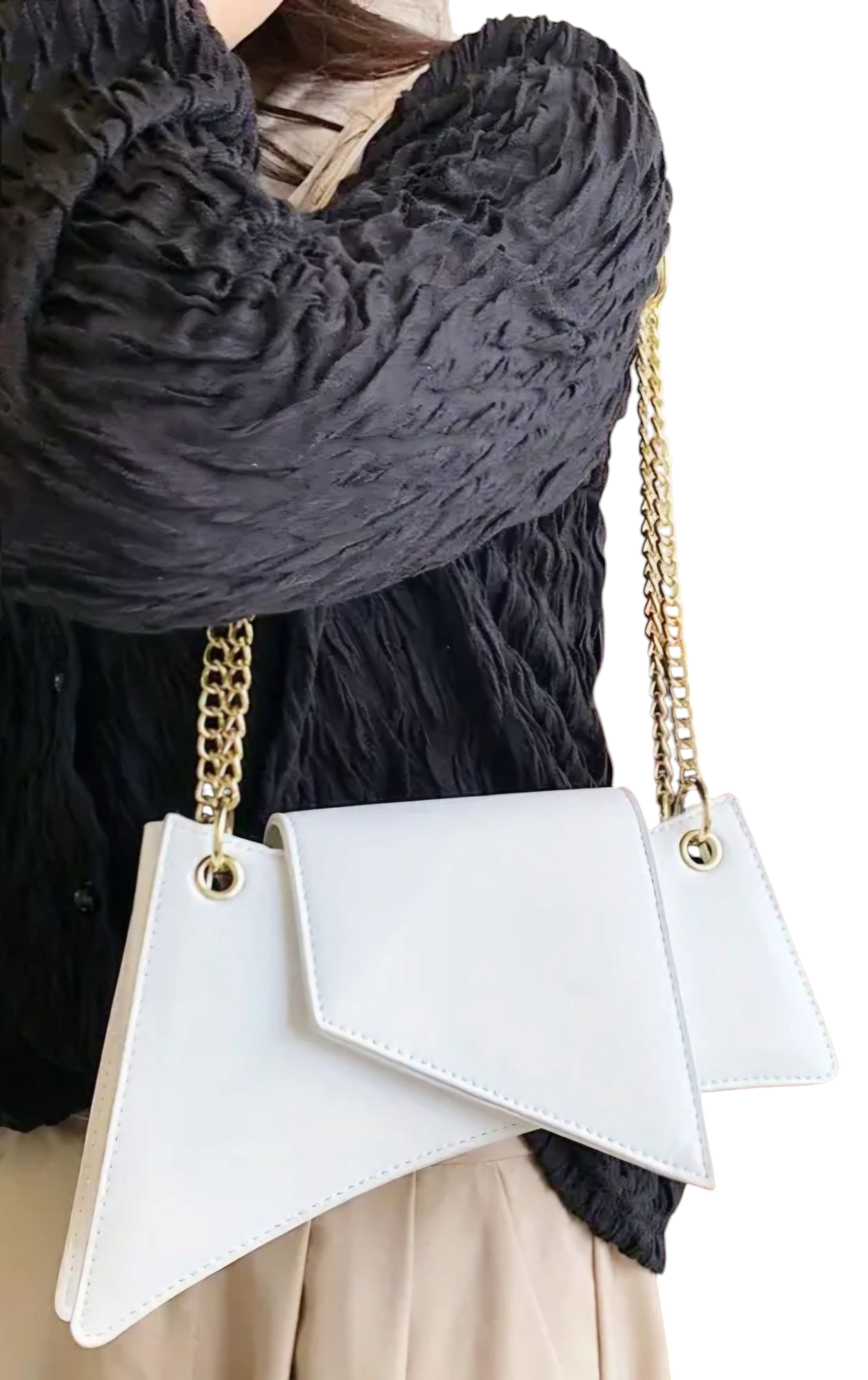 Synthetic Leather Shoulder Bag