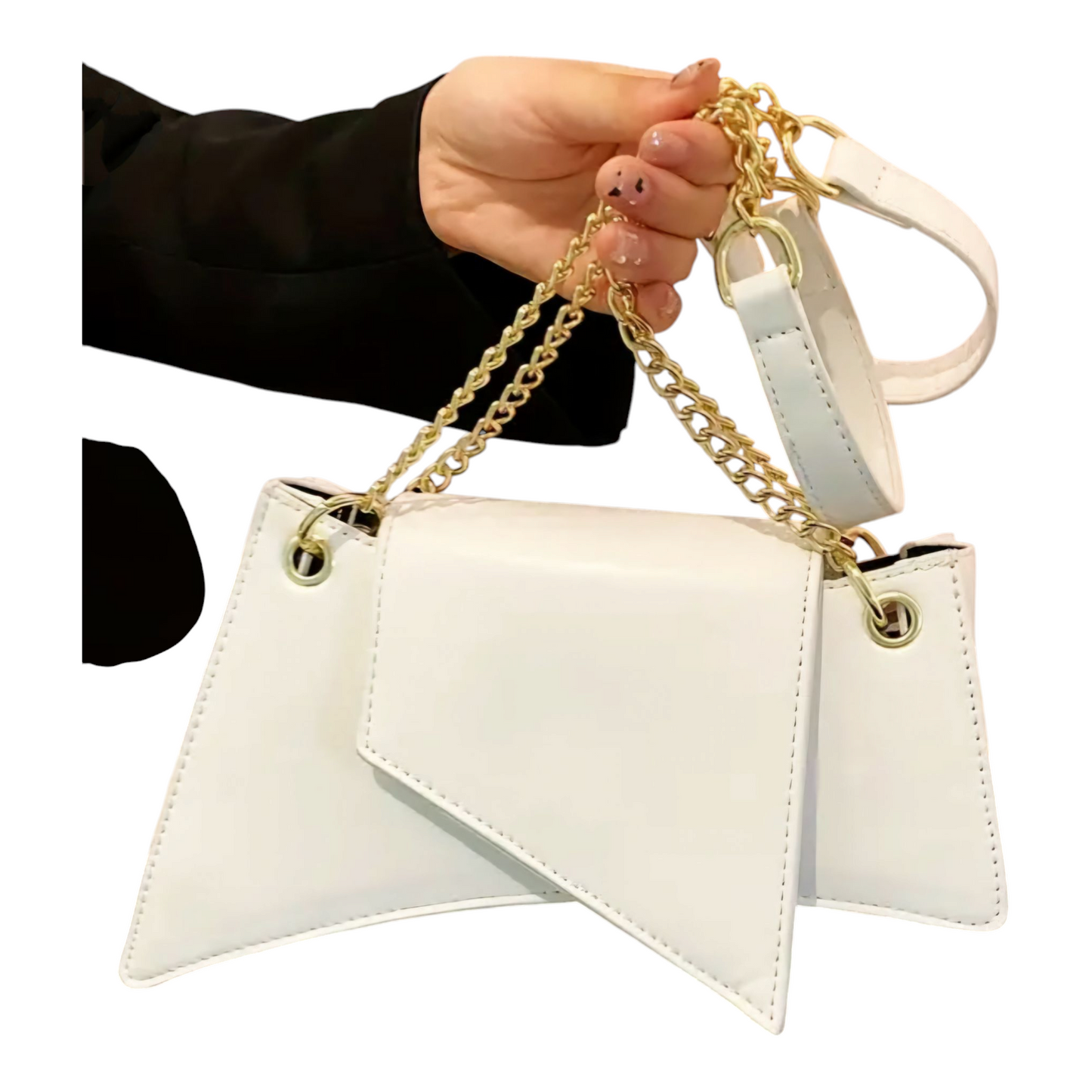 Synthetic Leather Shoulder Bag