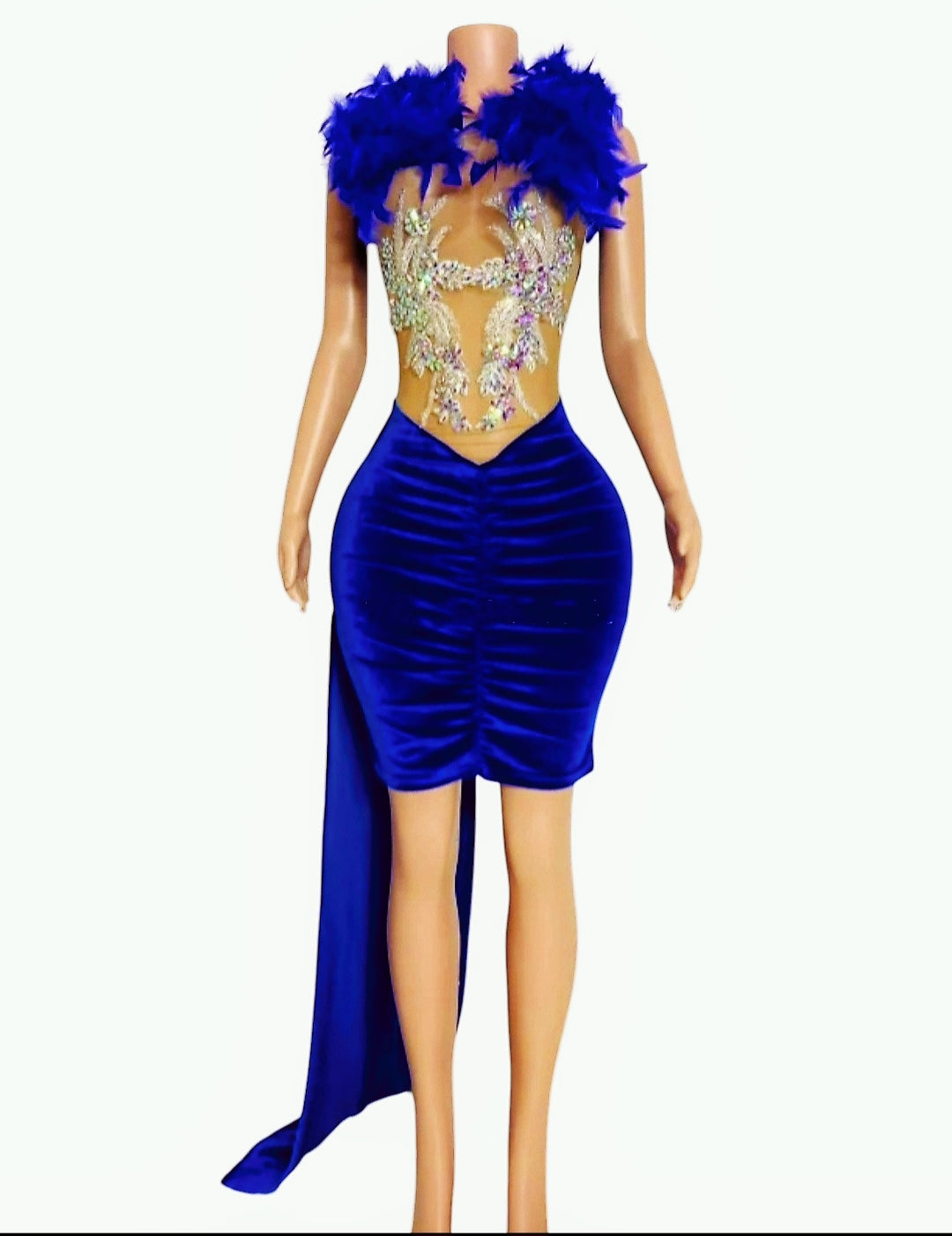 Crystal Feathered Dress