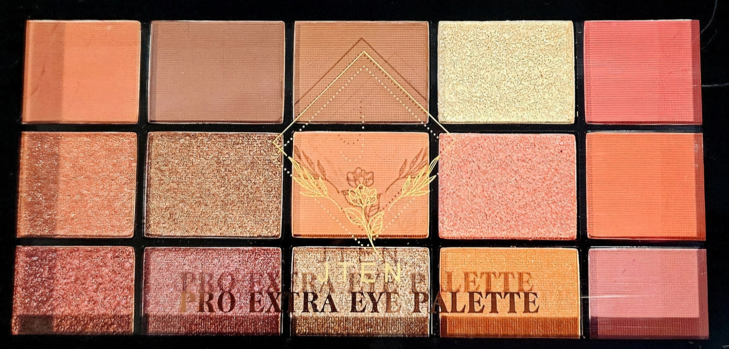 JTEN'S Pro-Extra Mixed Shimmery Fiery Earth Tones Eyeshadow Palettes