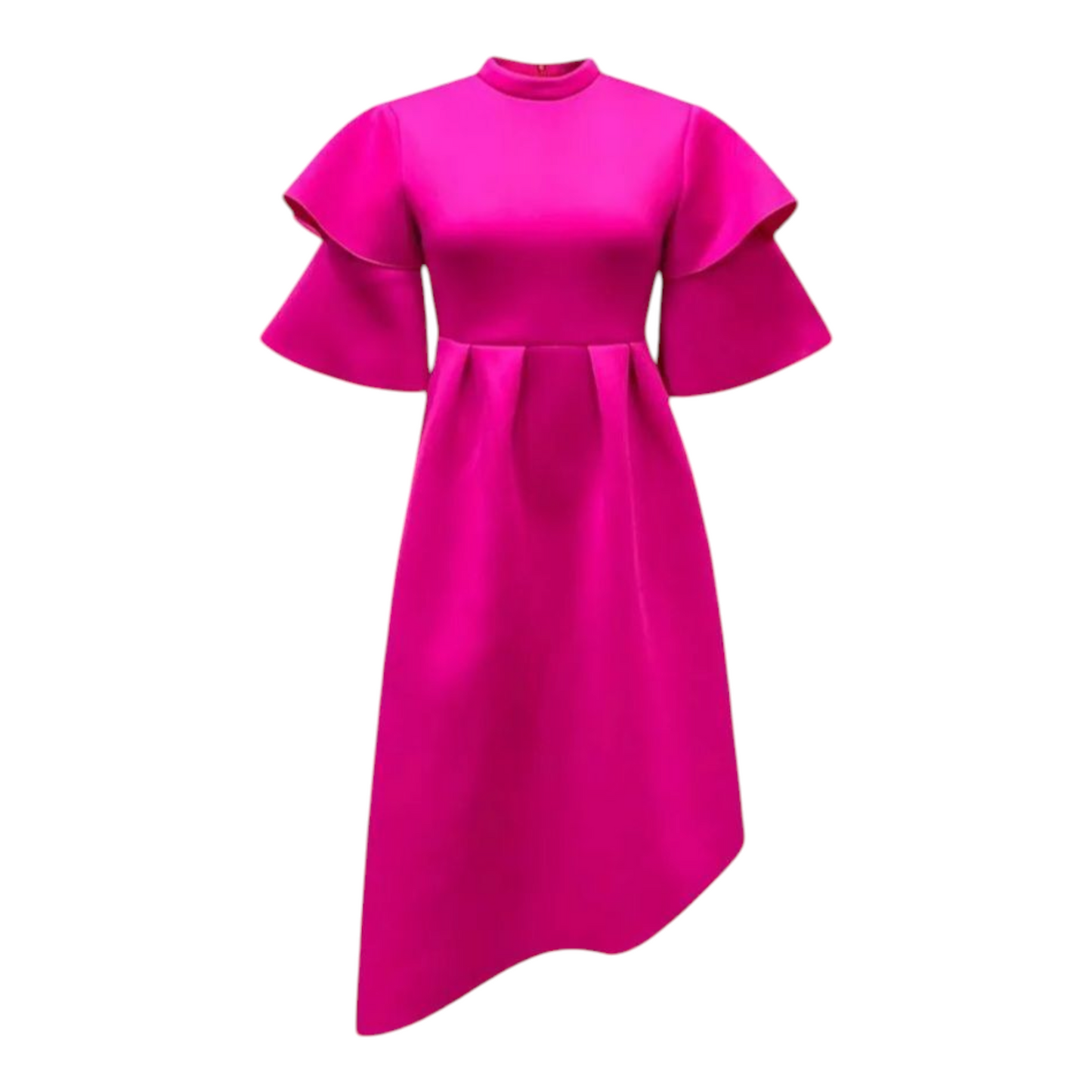 Elegant Summer Dress With Lotus-Sleeves
