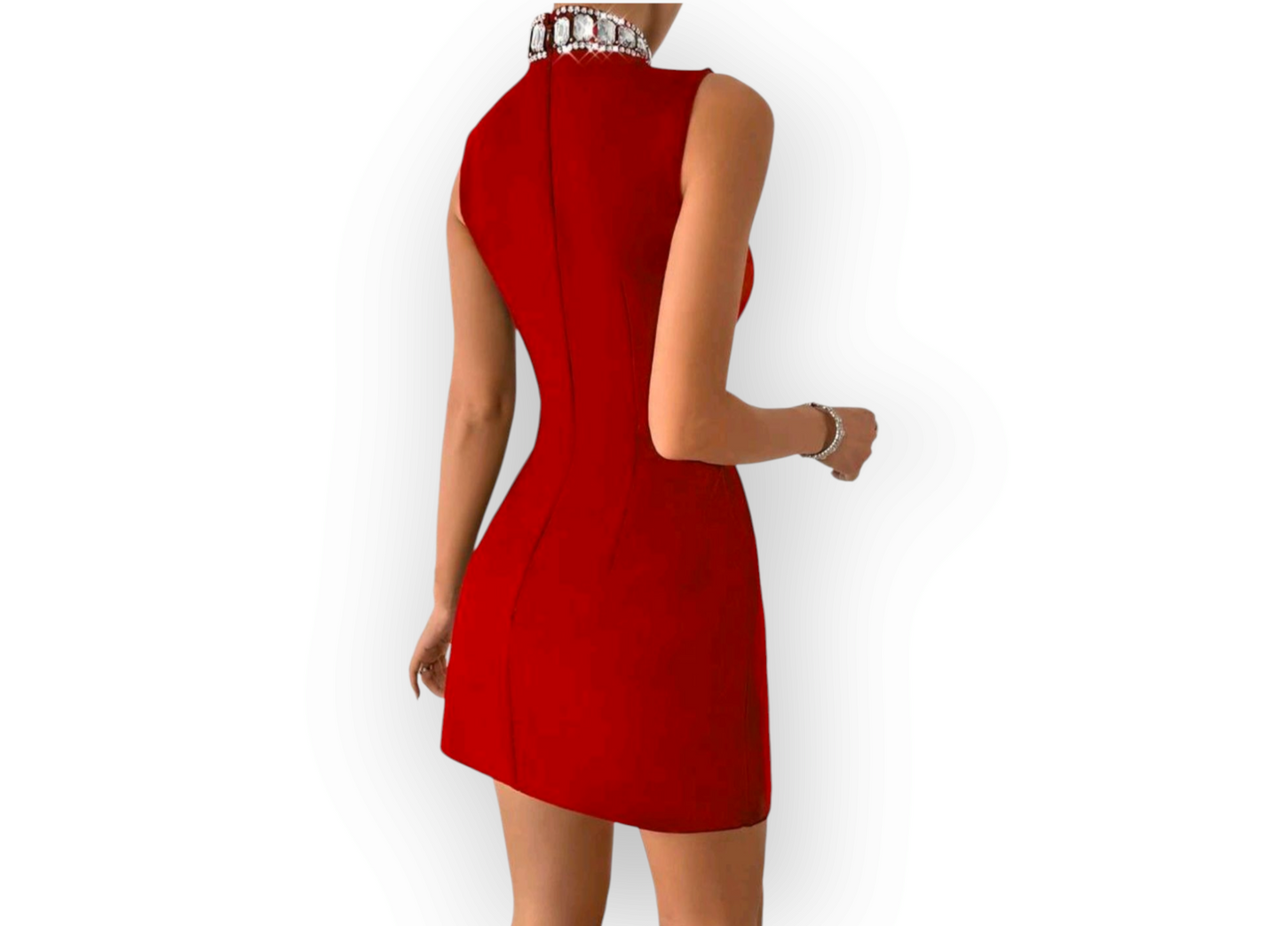 Elegant Rhinestone Bodycon Dress