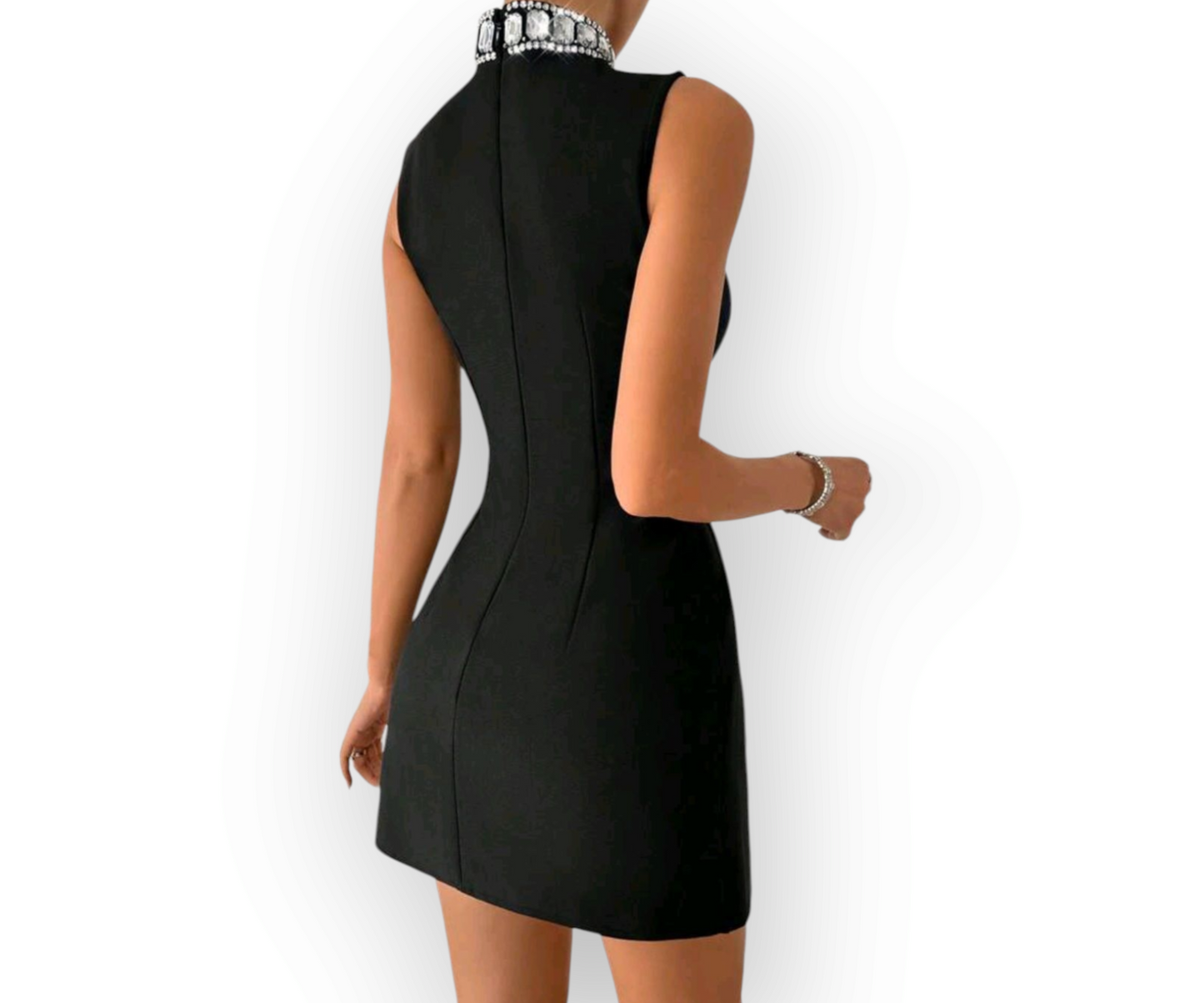 Elegant Rhinestone Bodycon Dress