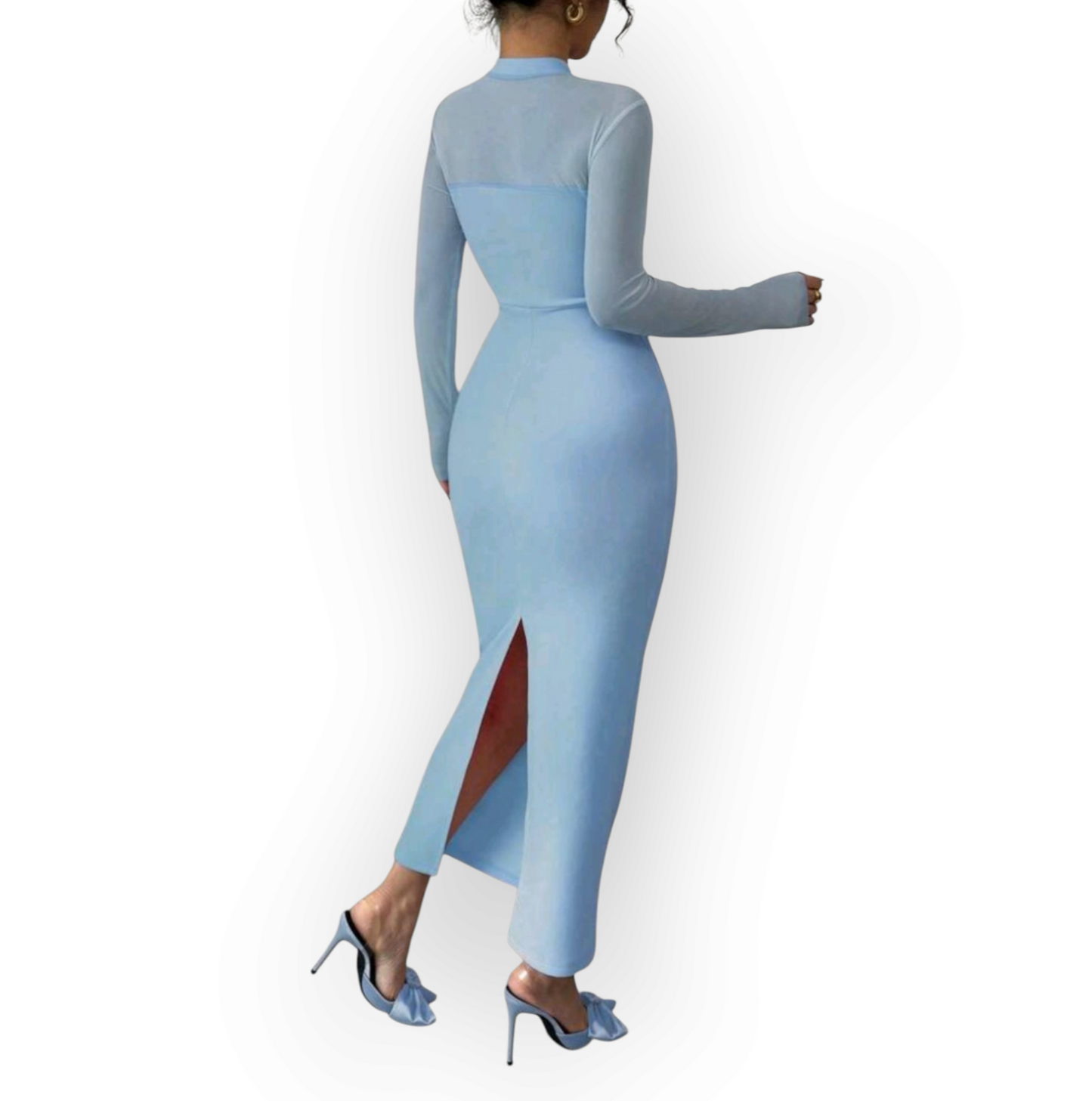 Elegant Tulle Midi Dress