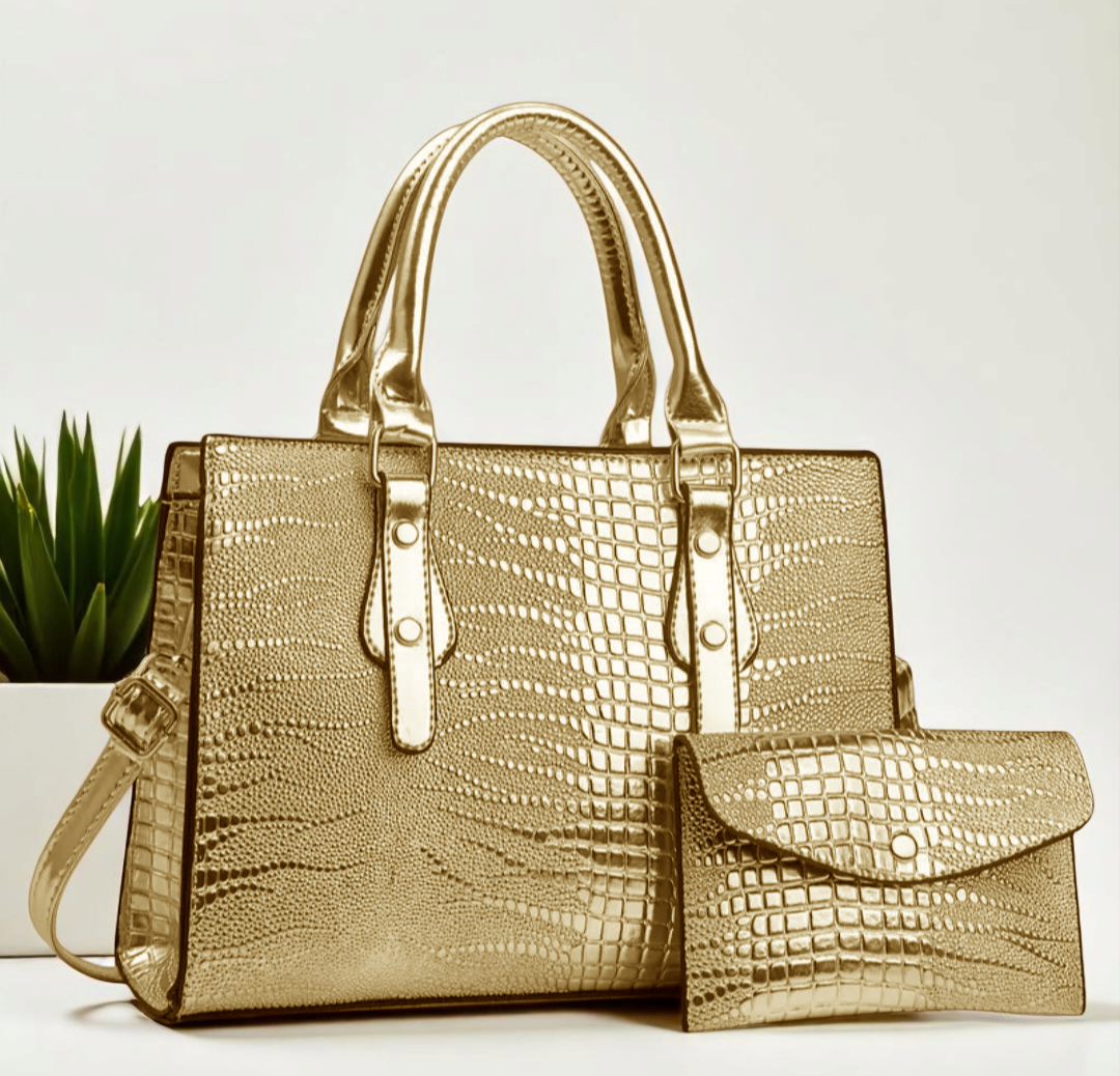 High-End Set Of 2 Crocodile Tote Bag
