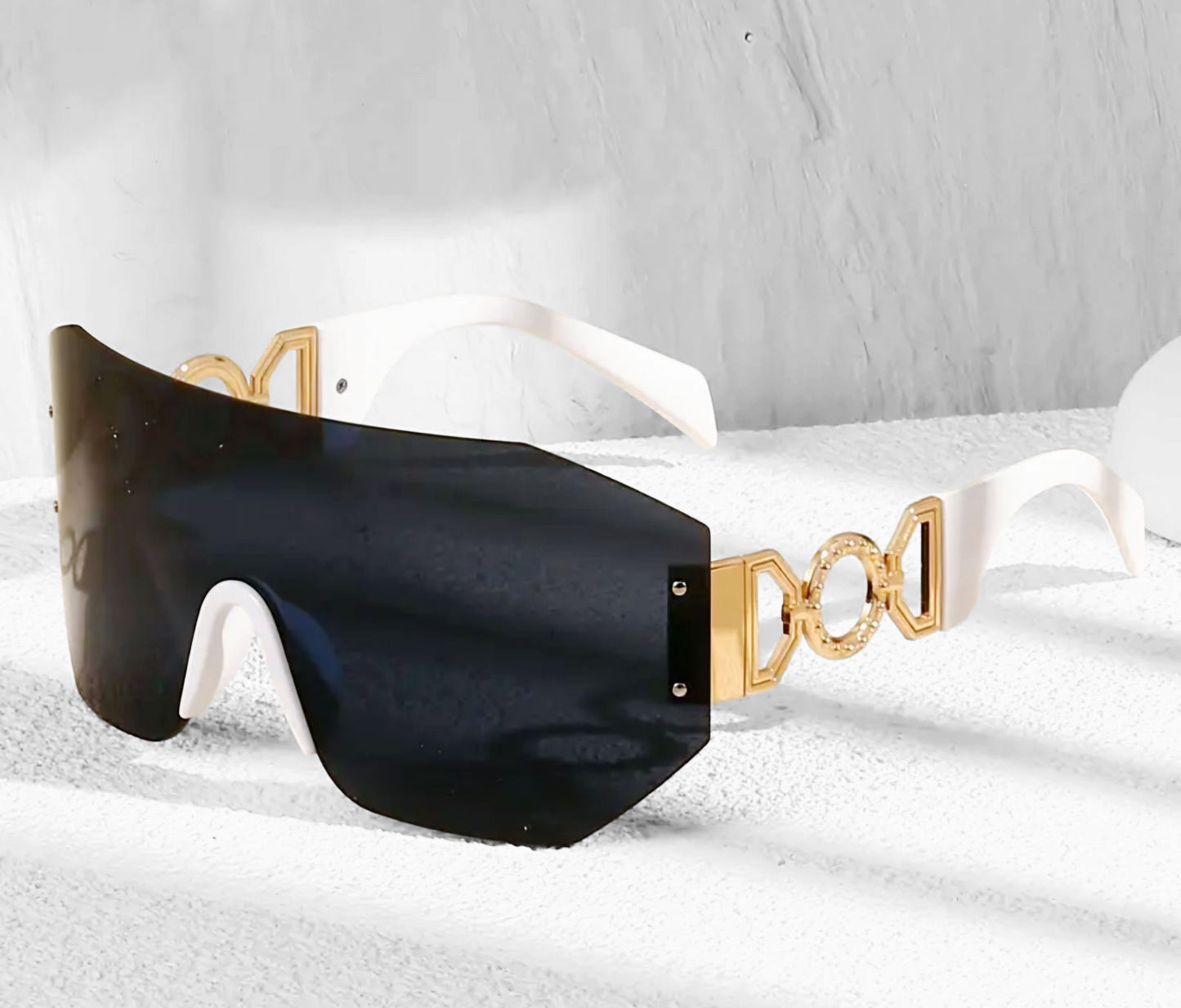 Unisex Oversized Rimless Sunglasses