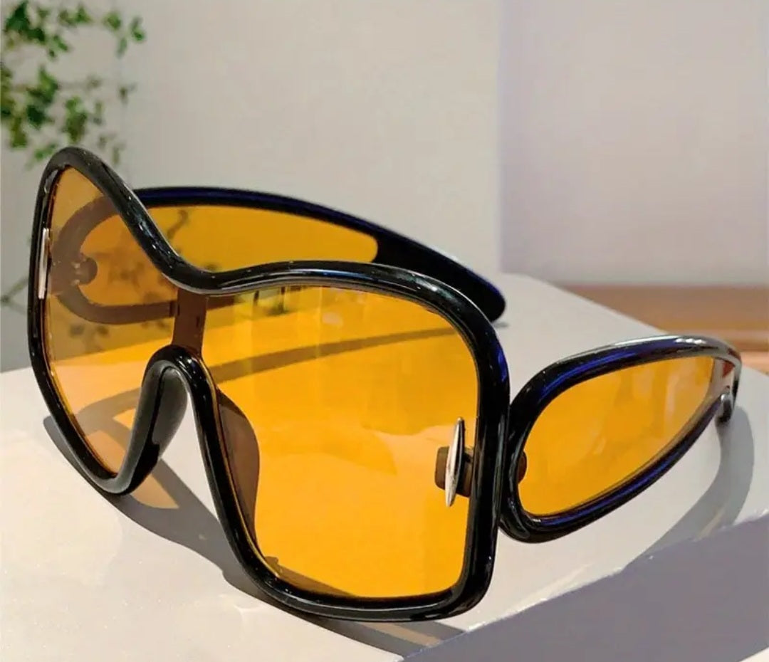 Oversized Wrap-Around Windproof Glasses