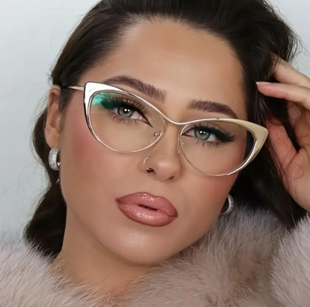 Blue Light Protection Retro Cat-Eye Glasses