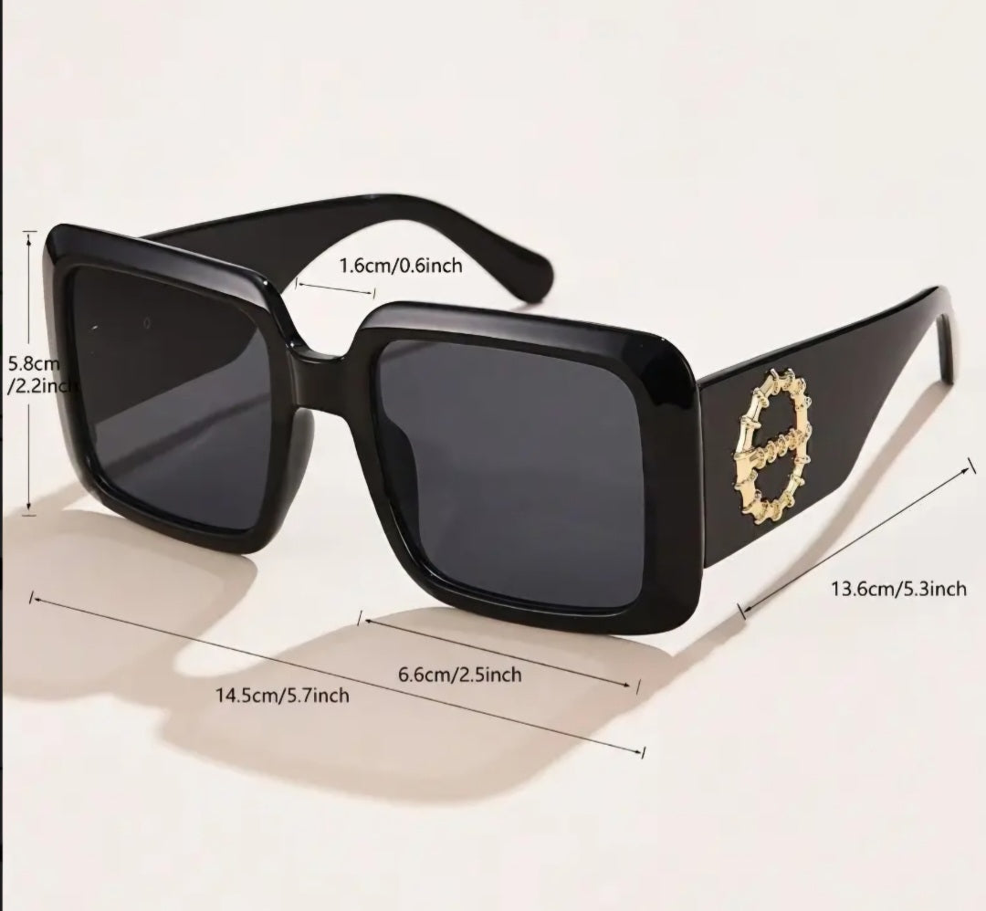 Unisex High-End Black Stylish Shades