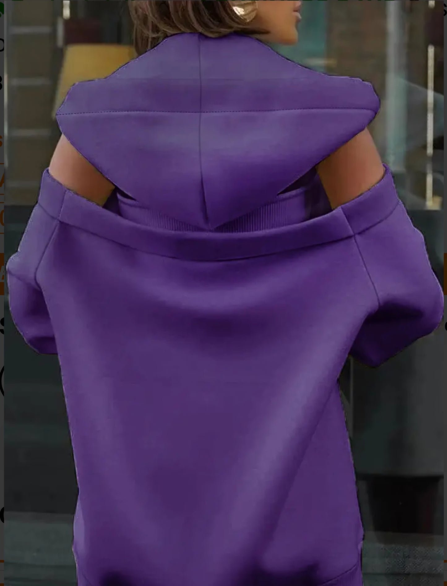 Sexy Off-Shoulder Hooded Sweater Dress With Removable Drawstring