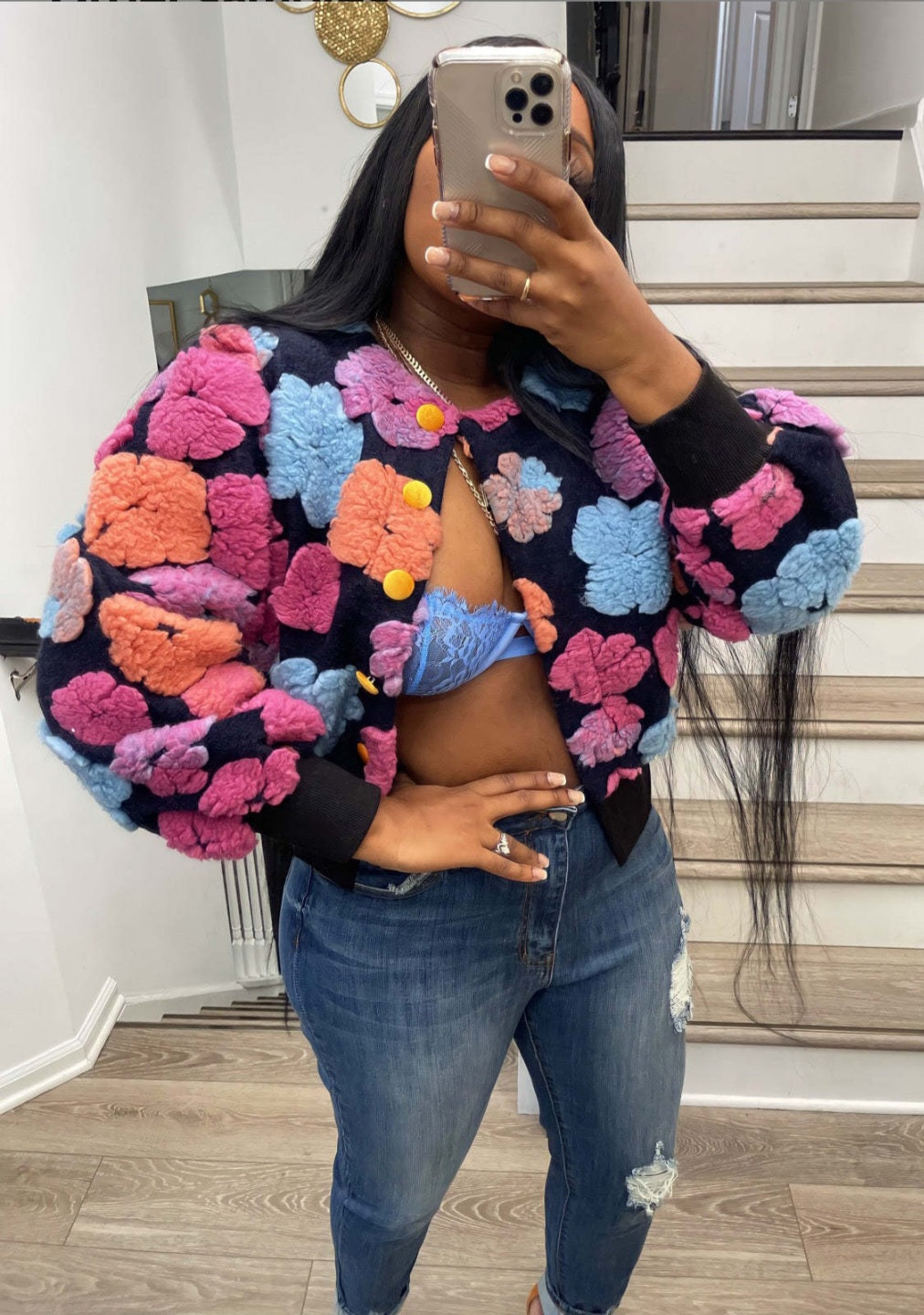 Flower Short Jacket