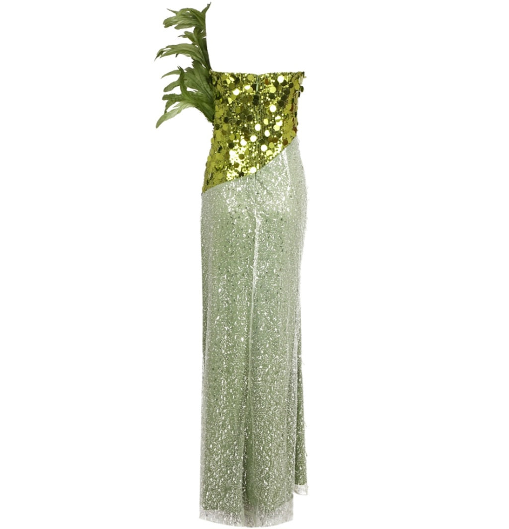 Feathered-Gown