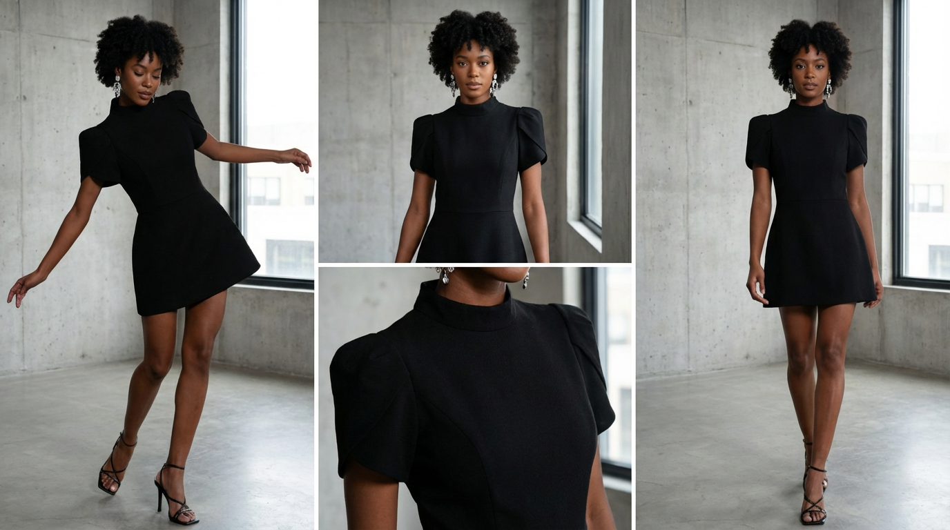 Petal Sleeve Mini Dress