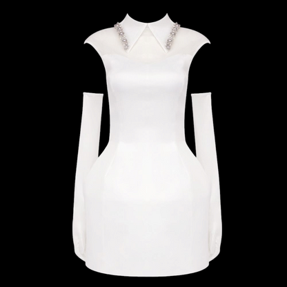 Satin Dress With Glove