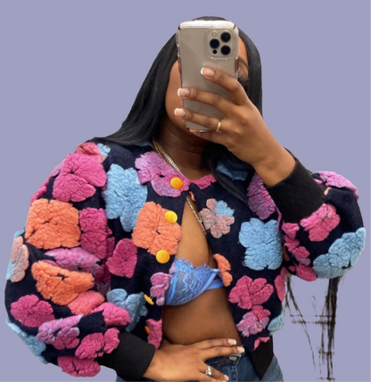 Multicolored Floral Print Jackets