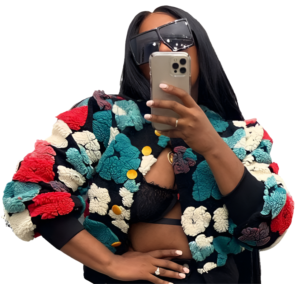 Multicolored Floral Print Jackets