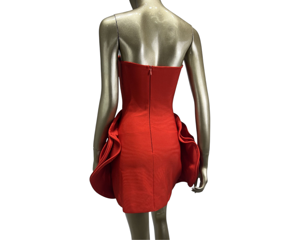 Flower-Strapless Dress