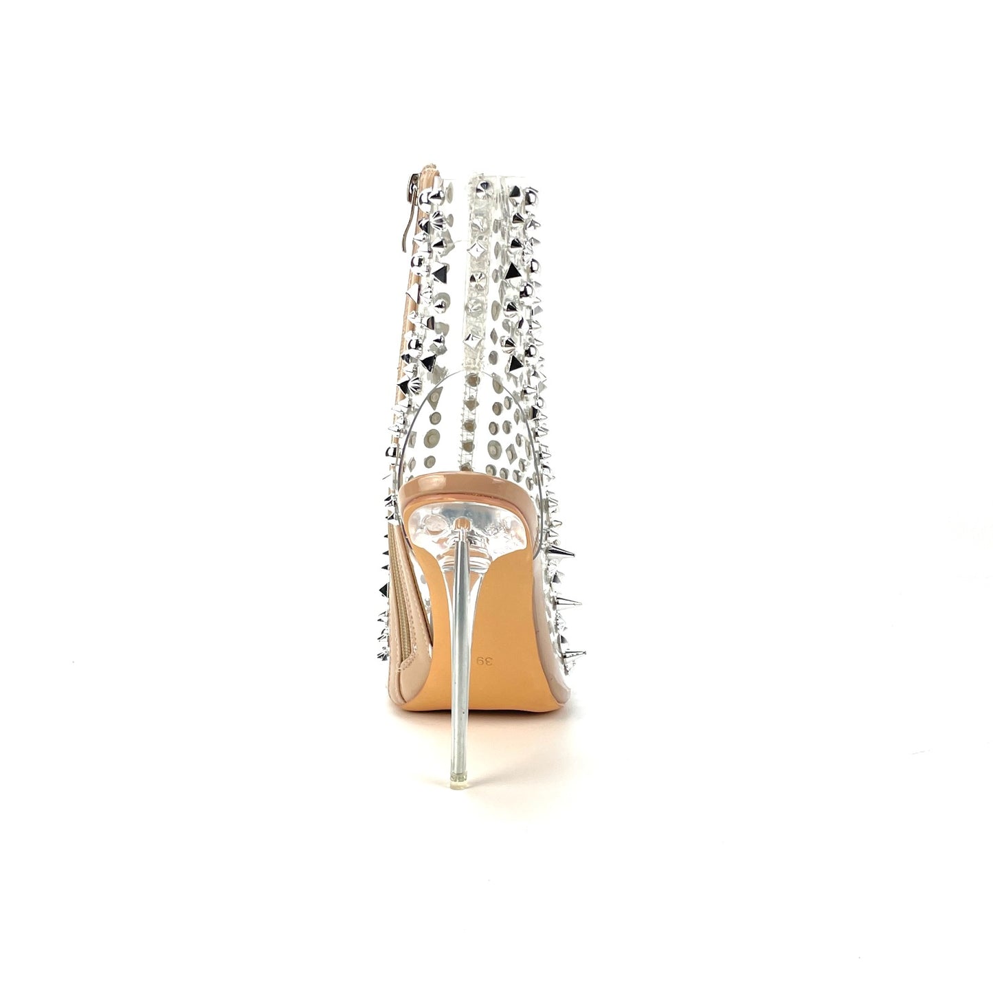 Rivet Rhinestones Embellished Sandals