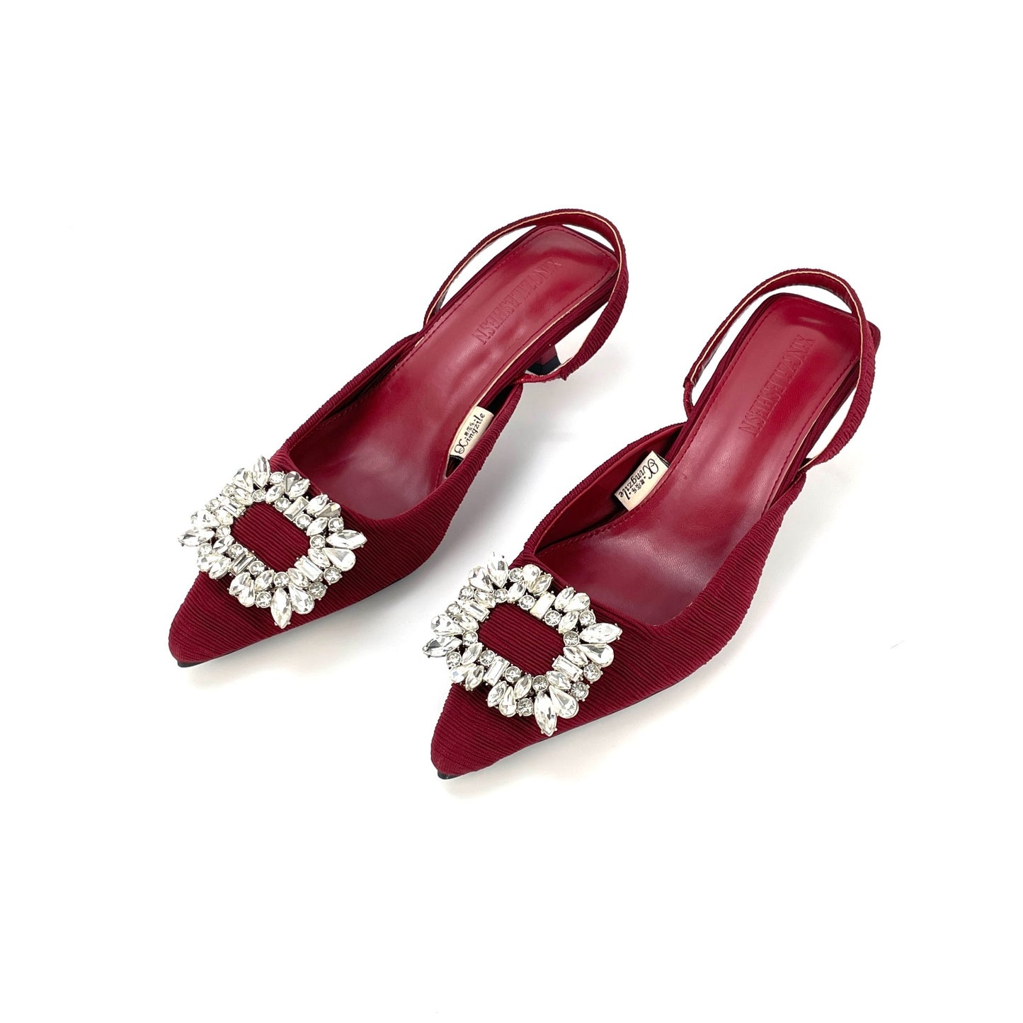 Elegant Sandals W/Crystal Buckle