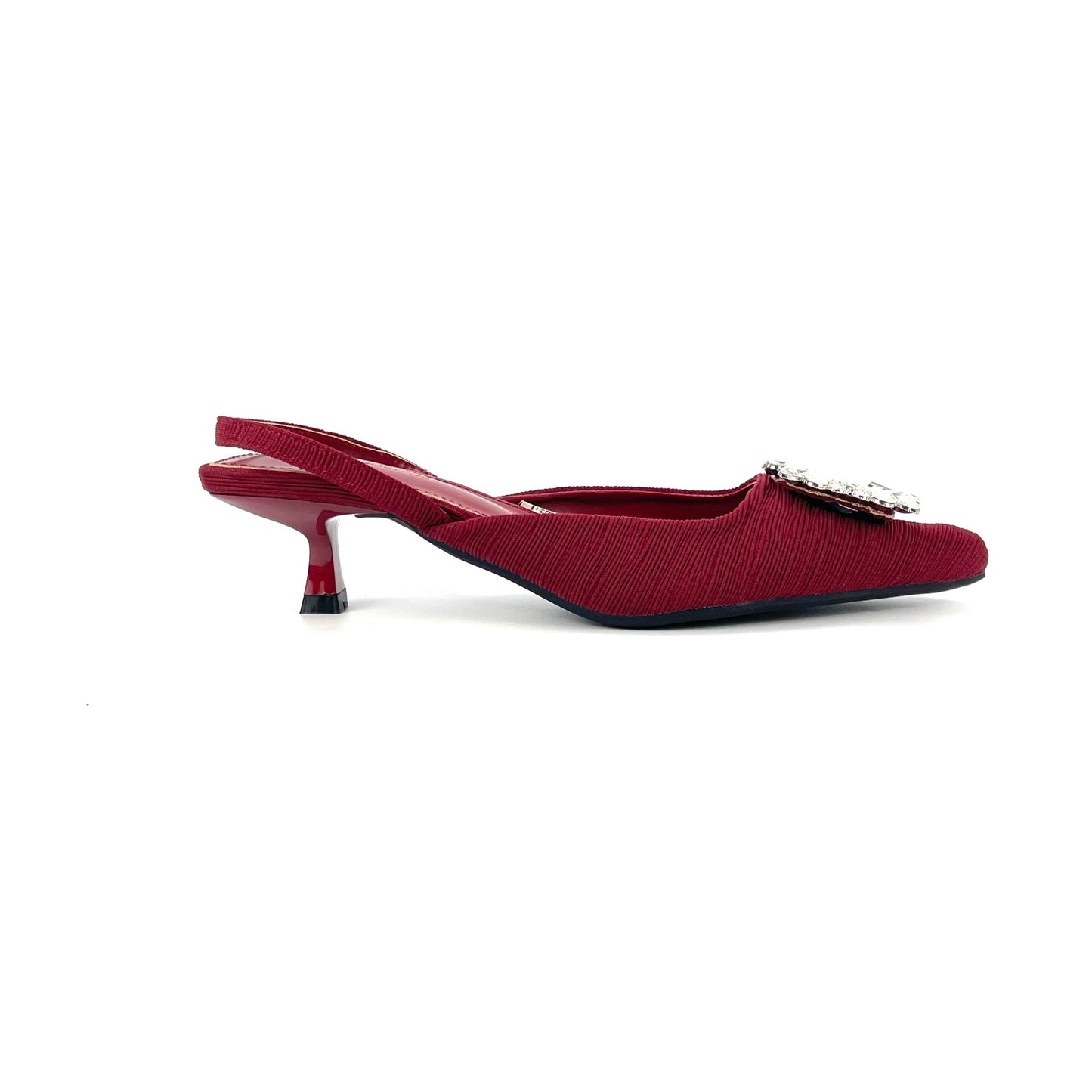 Elegant Sandals W/Crystal Buckle