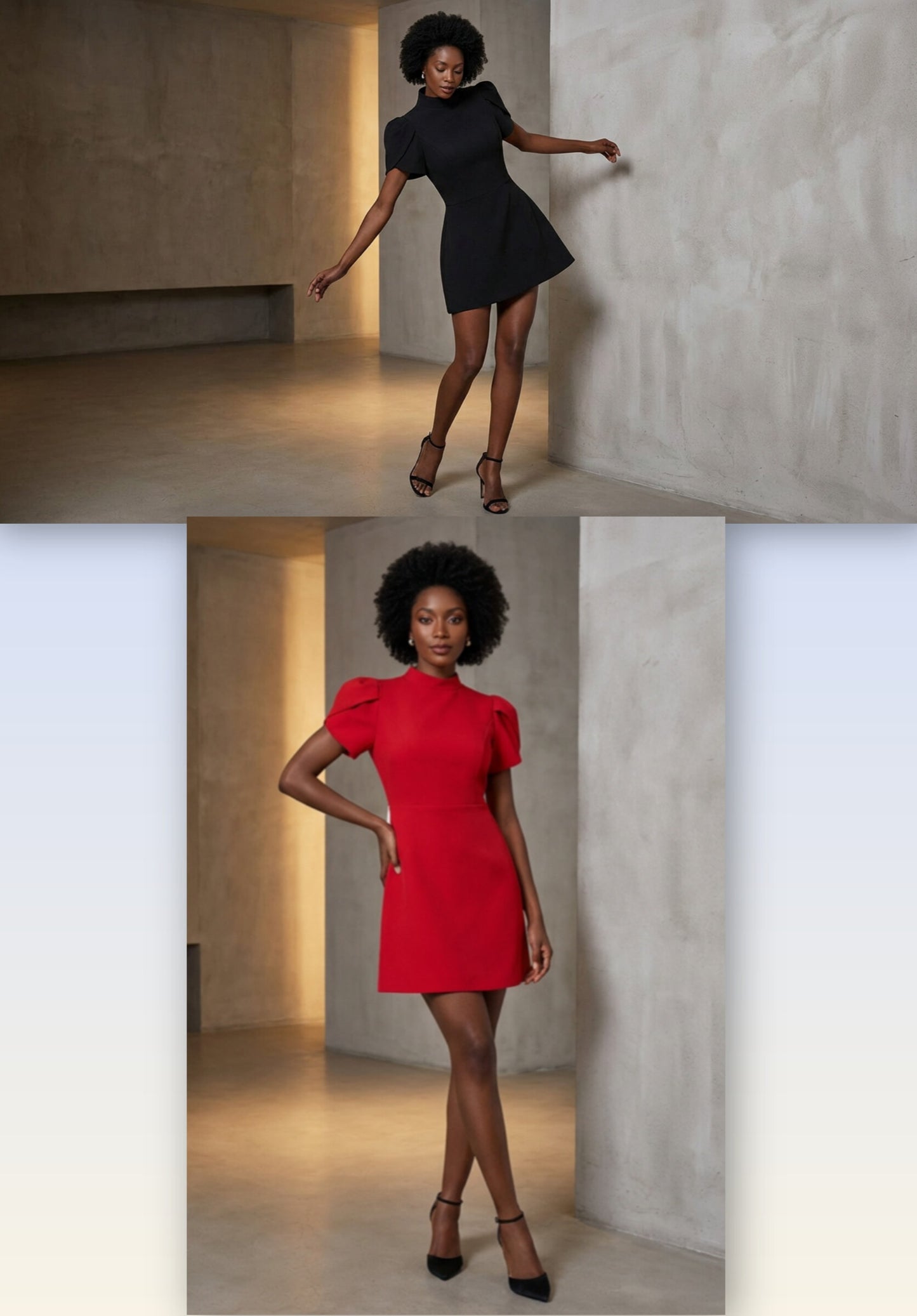 Petal Sleeve Mini Dress