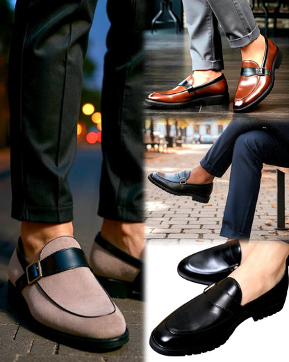 Italian Genuine Leather Penny-Loafers