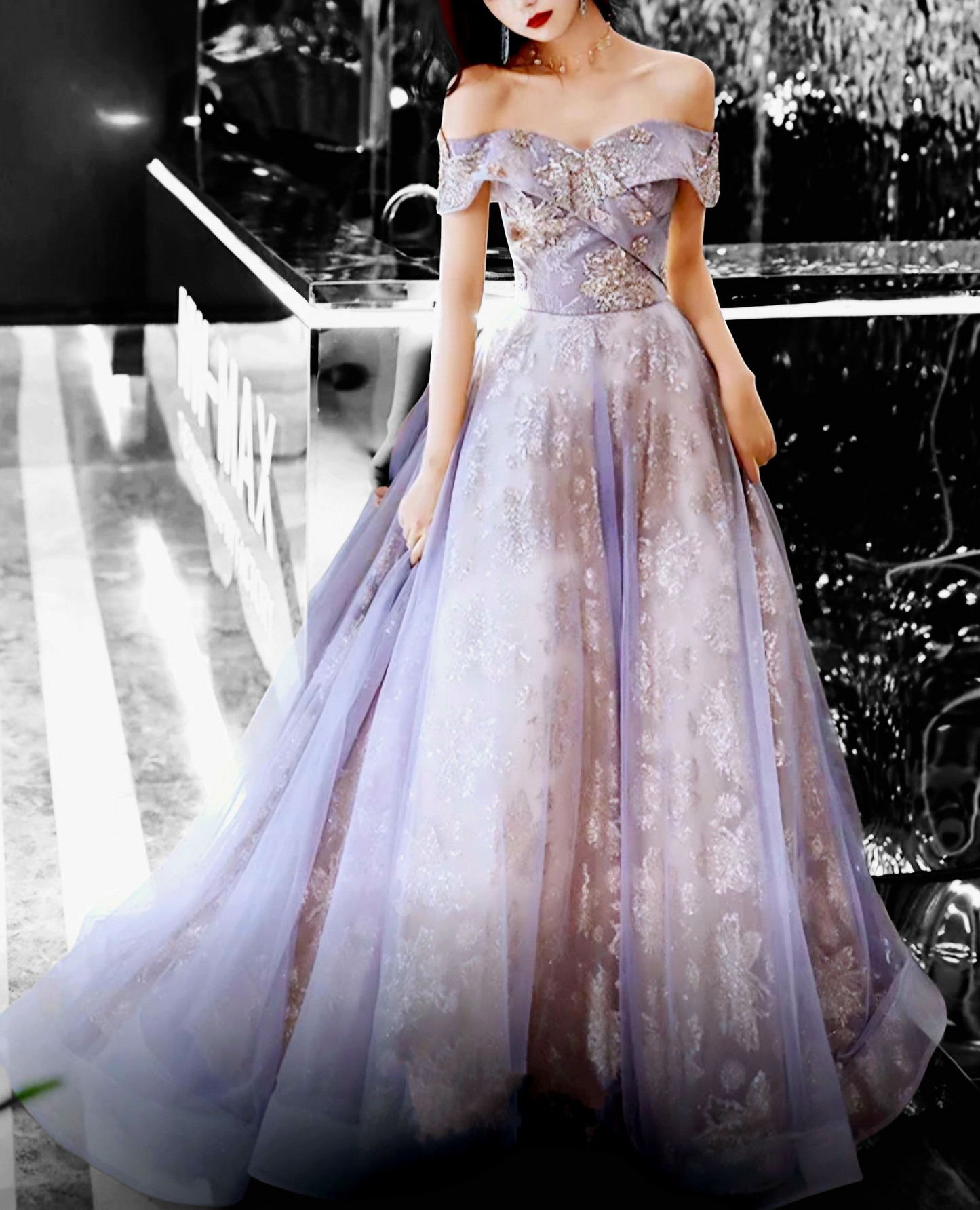 Sequins French Gowns