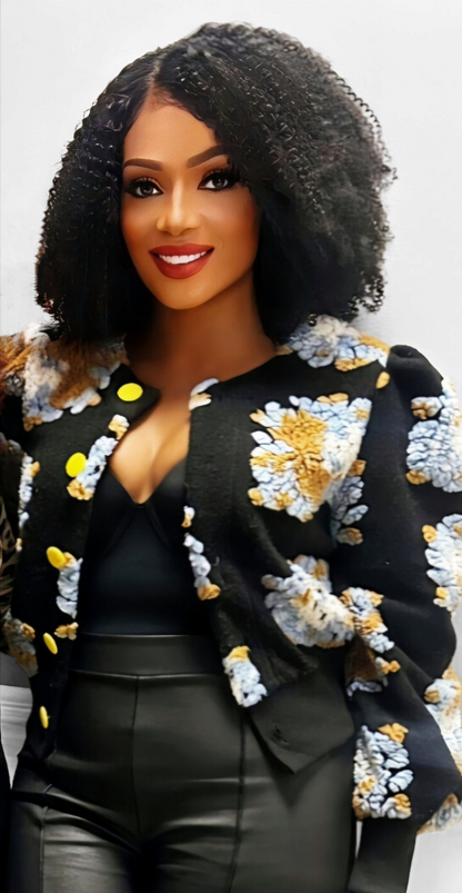 Multicolored Floral Print Jackets