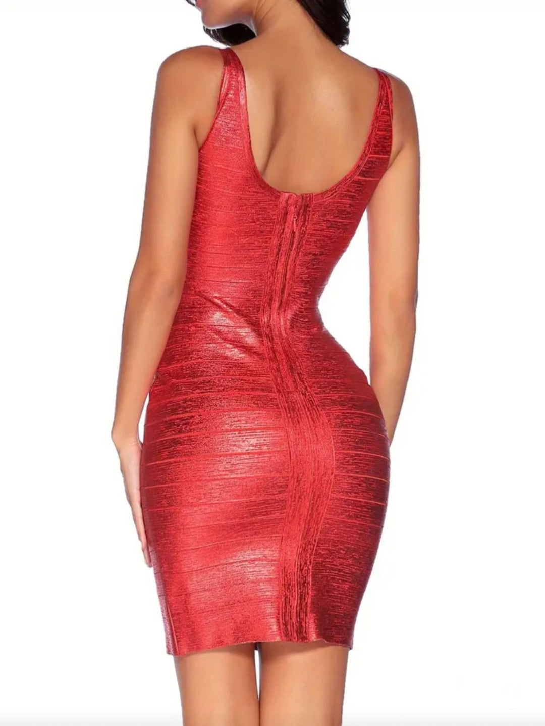 Sexy V-Neck Bandage Bodycon Dress
