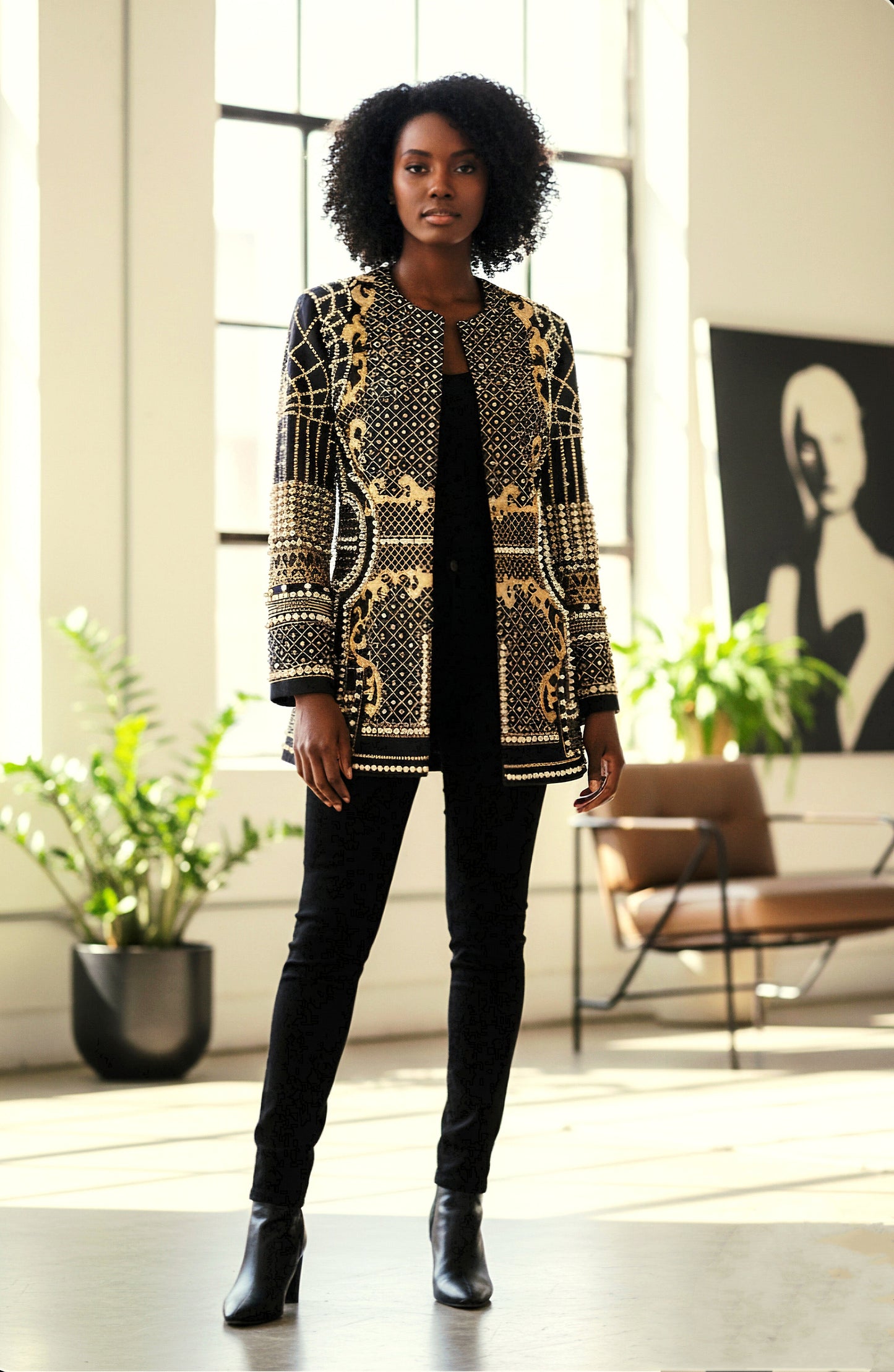 Pearl-Beaded Blazers