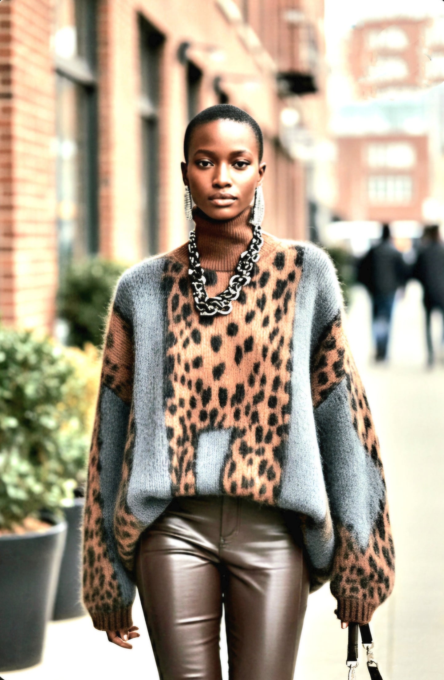 Cozy Leopard Print Cardigan