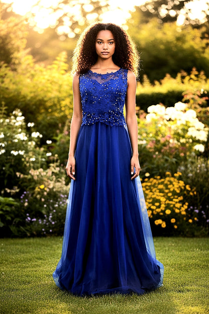 Deep V-Neck Hollow Back Bodycon Gown