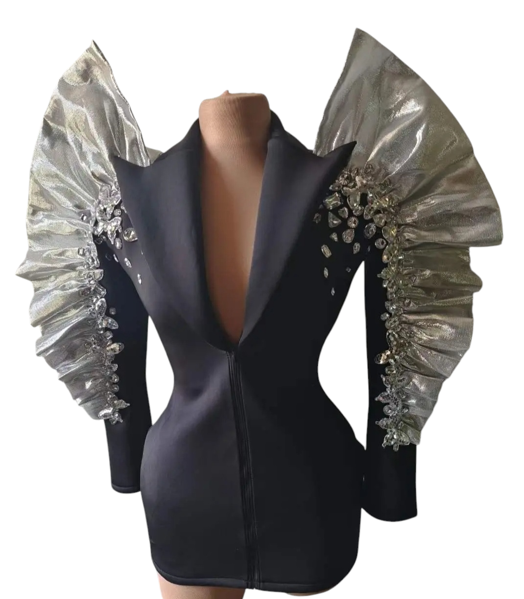 Deep V-Neck Blazers
