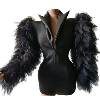 Deep V-Neck Blazers