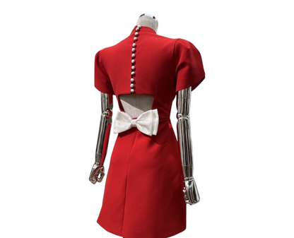 Petal Sleeve Mini Dress