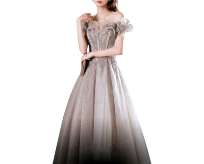 Stylish French Banquet Gown