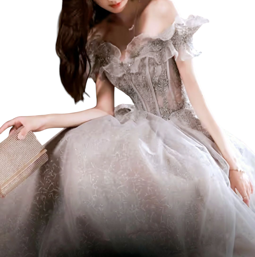 Stylish French Banquet Gown