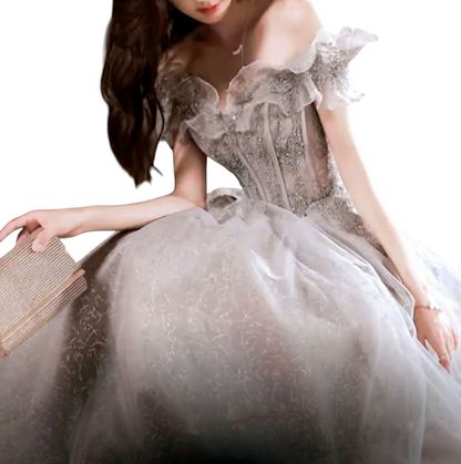 Stylish French Banquet Gown