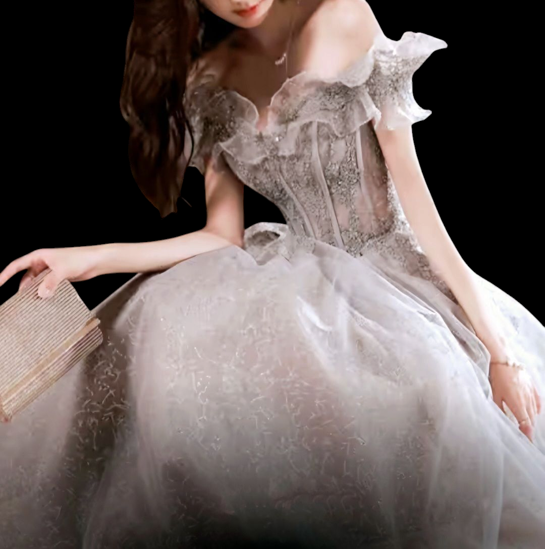 Stylish French Banquet Gown