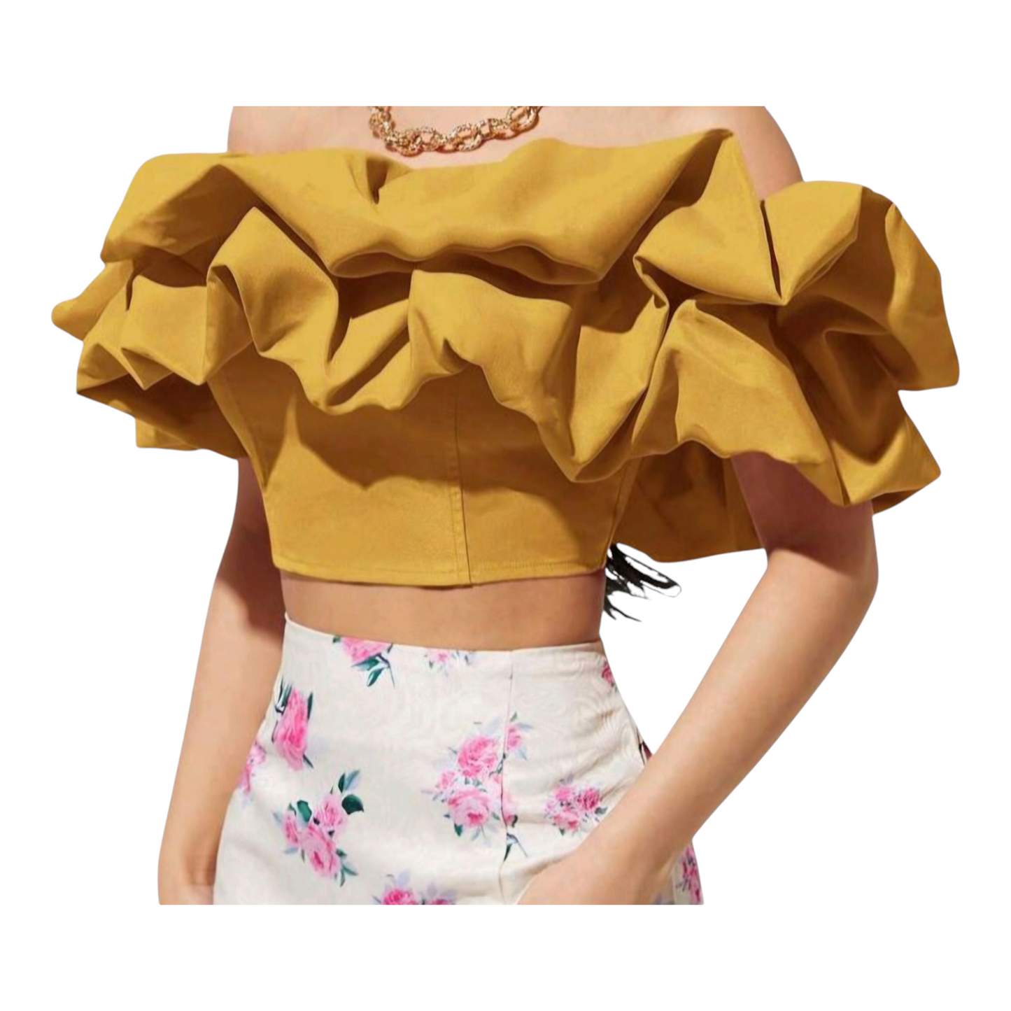 Off-Shoulder Ruffle Top