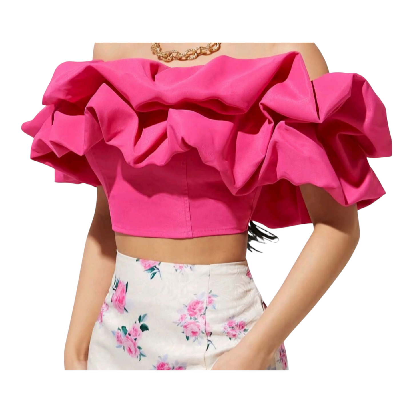 Off-Shoulder Ruffle Top