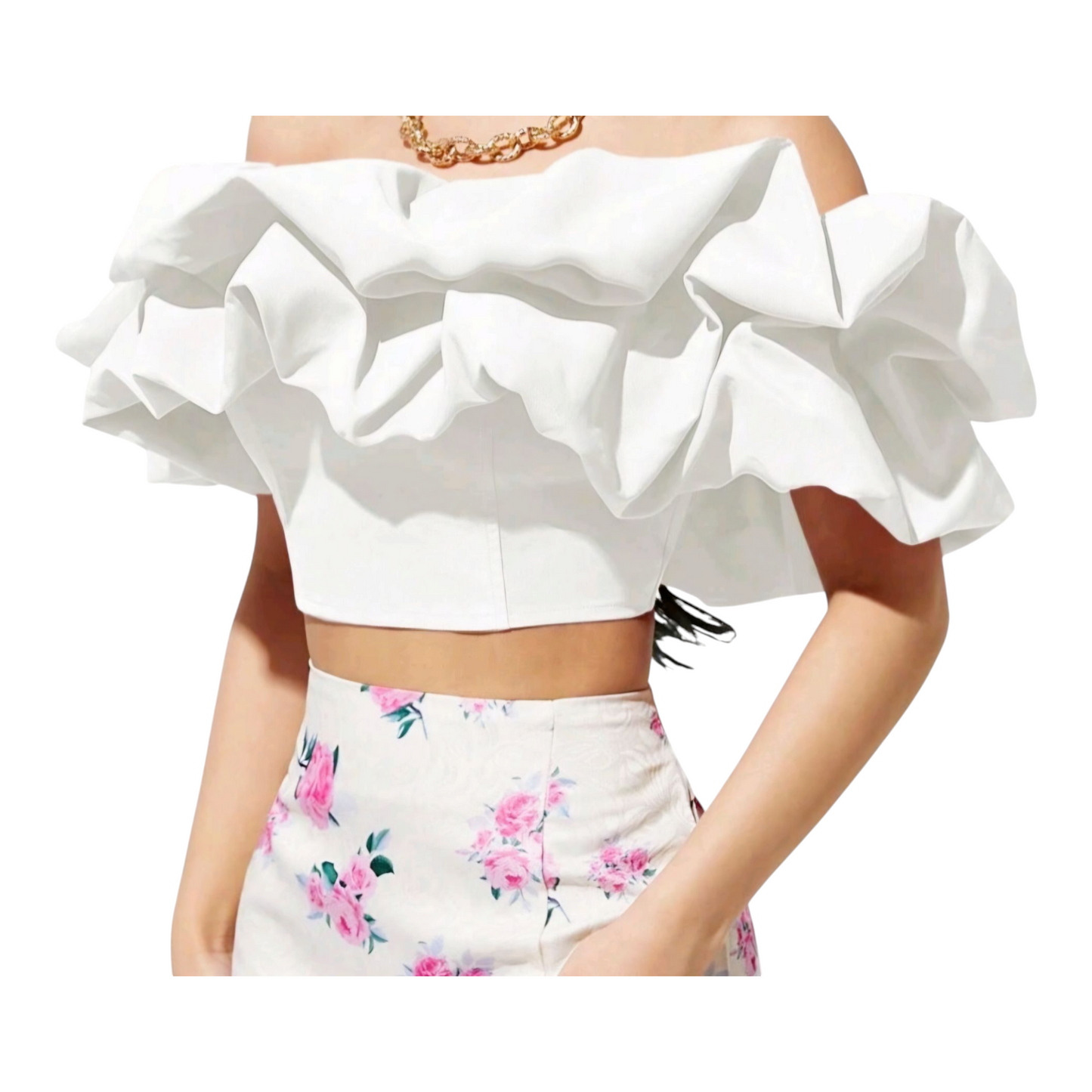 Off-Shoulder Ruffle Top