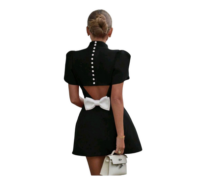 Petal Sleeve Mini Dress