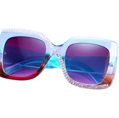 Oversized Luxury Rhinestone Sunglasses