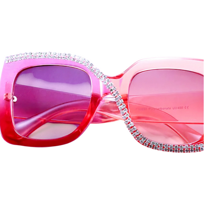 Oversized Luxury Rhinestone Sunglasses
