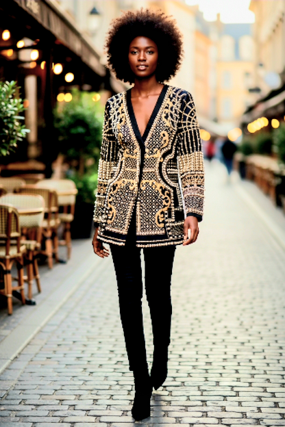 Pearl-Beaded Blazers