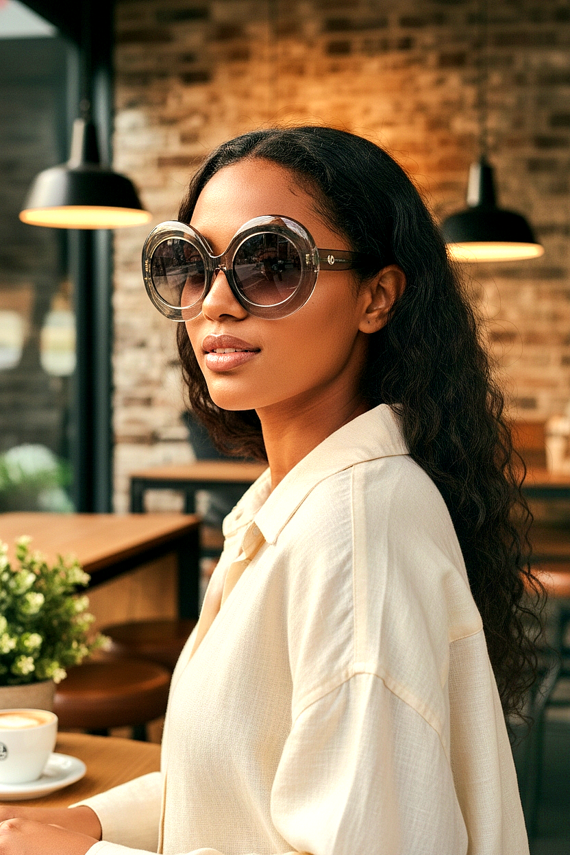 Oversized Trendy Oval Sunglasses